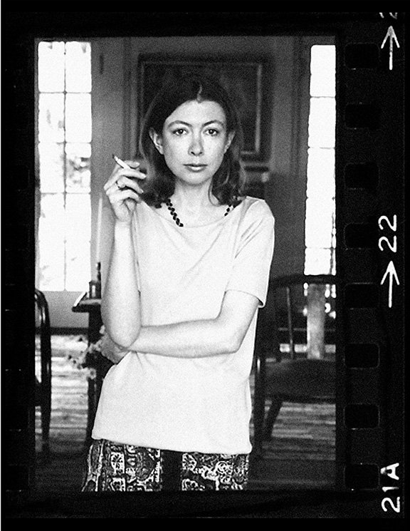 Author Joan Didion at home in Hollywood.