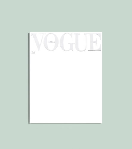 VOGUE Italia publishes its first white cover as a tribute to the