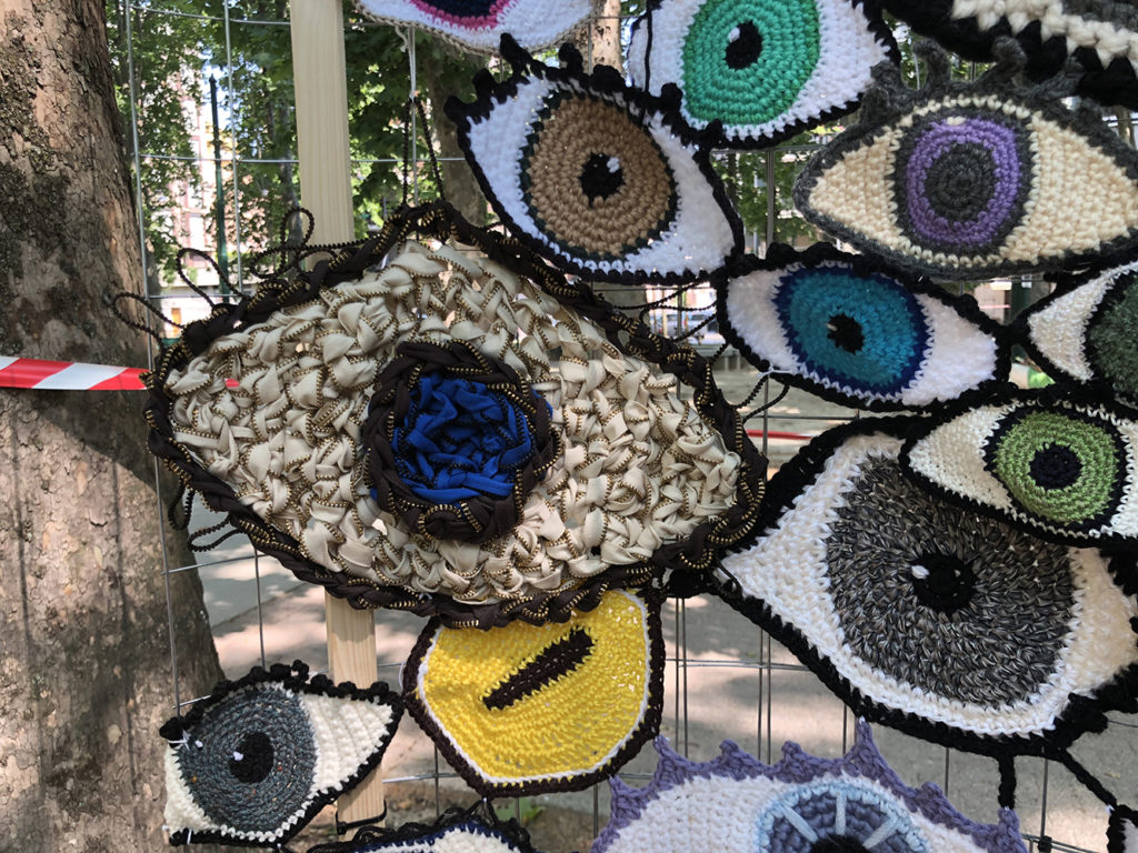 The Yarn Bombing Festival in the Lambrate district of Milan ended