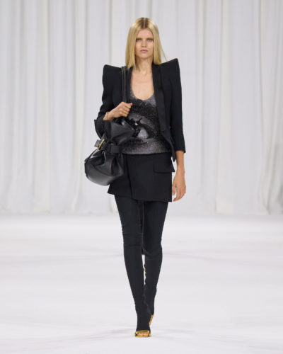 Balmain SS25 runway show during Paris Fashion Week