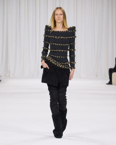 Balmain SS25 runway show during Paris Fashion Week