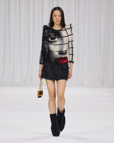 Balmain SS25 runway show during Paris Fashion Week