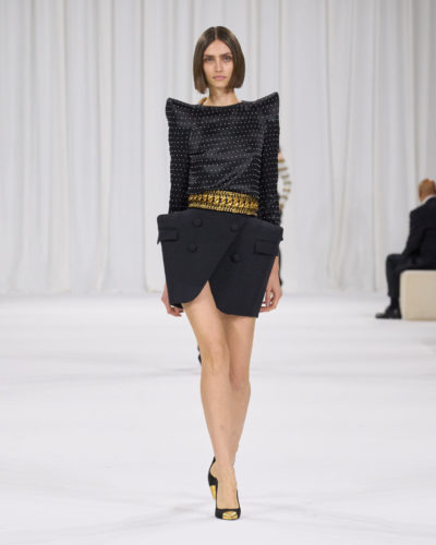 Balmain SS25 runway show during Paris Fashion Week
