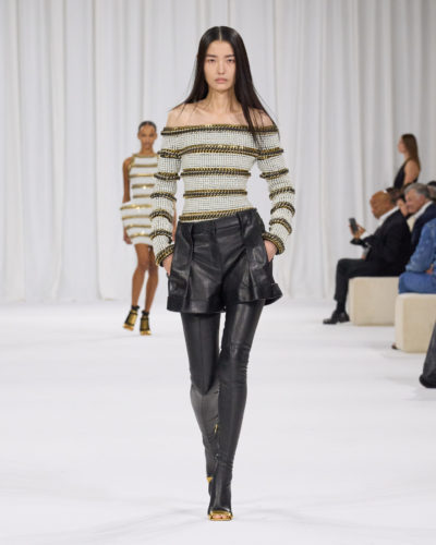 Balmain SS25 runway show during Paris Fashion Week