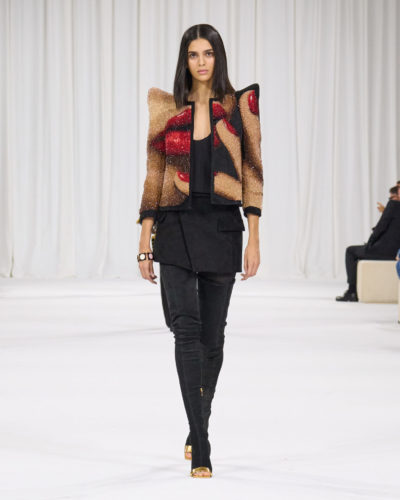 Balmain SS25 runway show during Paris Fashion Week