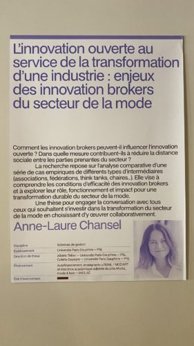 Créer, relier, transformer. Les filières en mouvement » PRINTANIERE RECHERCHE MODE & MATIERE