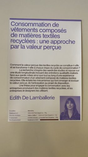 Créer, relier, transformer. Les filières en mouvement » PRINTANIERE RECHERCHE MODE & MATIERE
