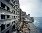 Looking South from the embankment, Gunkanjima, 2012