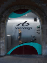 BALENCIAGA TECHWEAR BALENCIAGA BOOST POP UP PARIS FACADE RENDERING