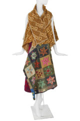 A Comme des Garçons embroidered and printed ensemble, ‘Transformed Glamour’ collection, Autumn-Winter 1999-2000. ©Kerry Taylor Auctions