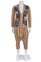 A Comme des Garçons men_s brown and red plaid cotton suit, Spring-Summer 2010. ©Kerry Taylor Auctions