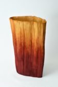 Pleats Vase Cinnabar Red - Didi NG Wing Yin Artisan © Didi NG Wing Yin