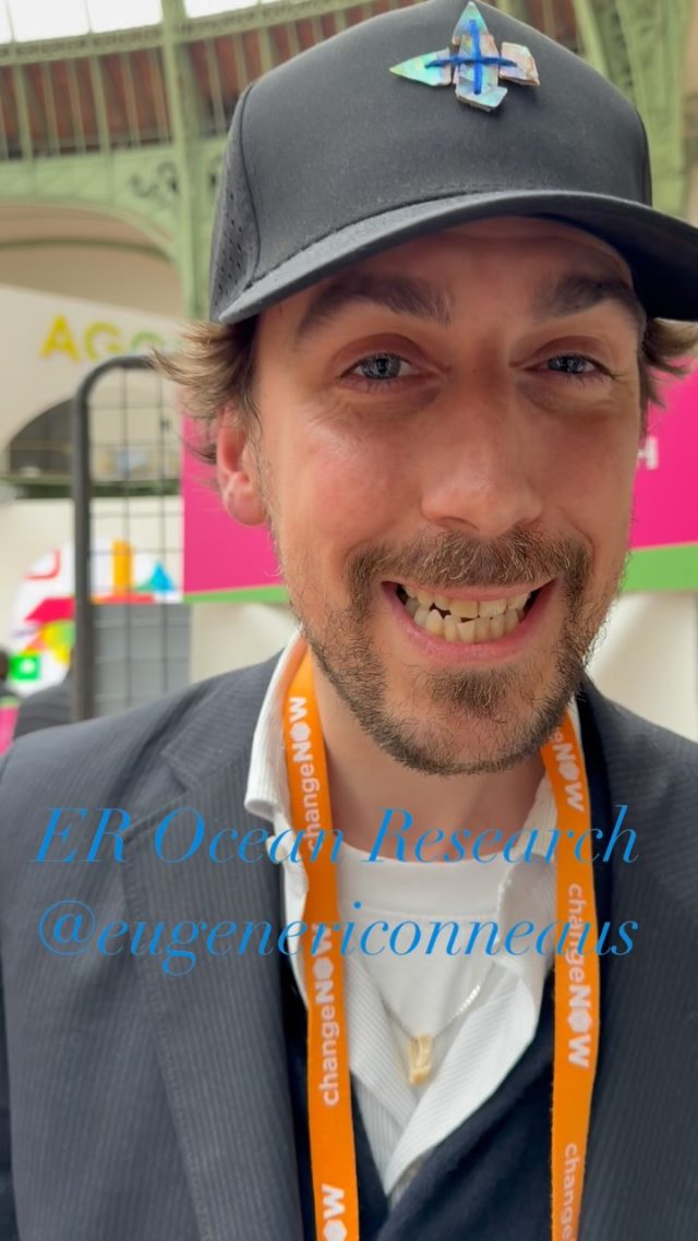 @eugenericonneaus on his new project @oceanresearch www.oceanresearch.com #EROceanResearch #changenow @le_grand_palais will put full interview on my youtube channel