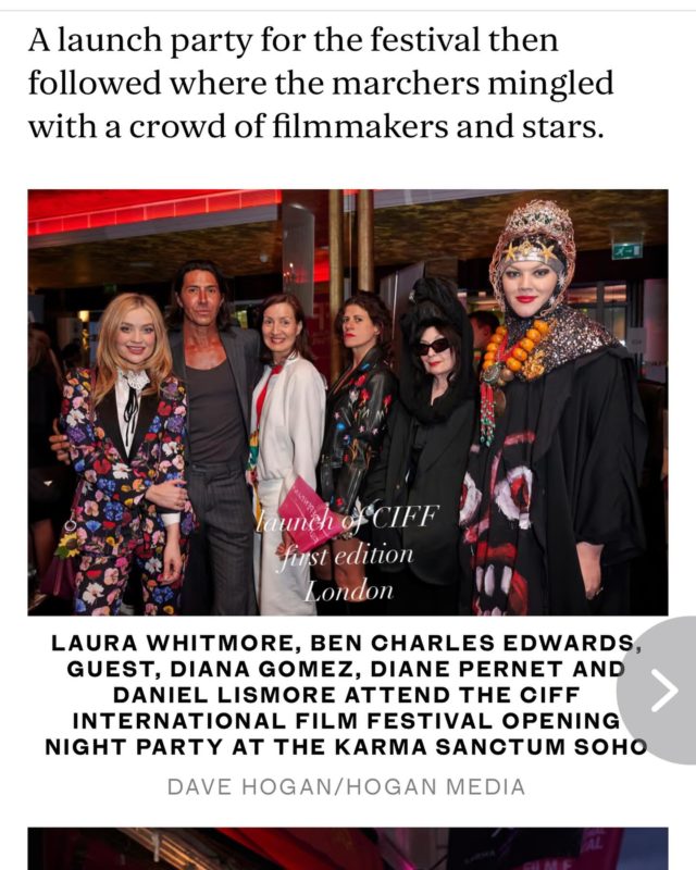 @cineinternationalfilmfestival @bencharlesedwards @kbbluebell @laurawhitmore @thewhitmore @dianagomez @daniellismore #filmfestival #london #independentcinema #firstedition #saveindependentcinema @thelondonstandard