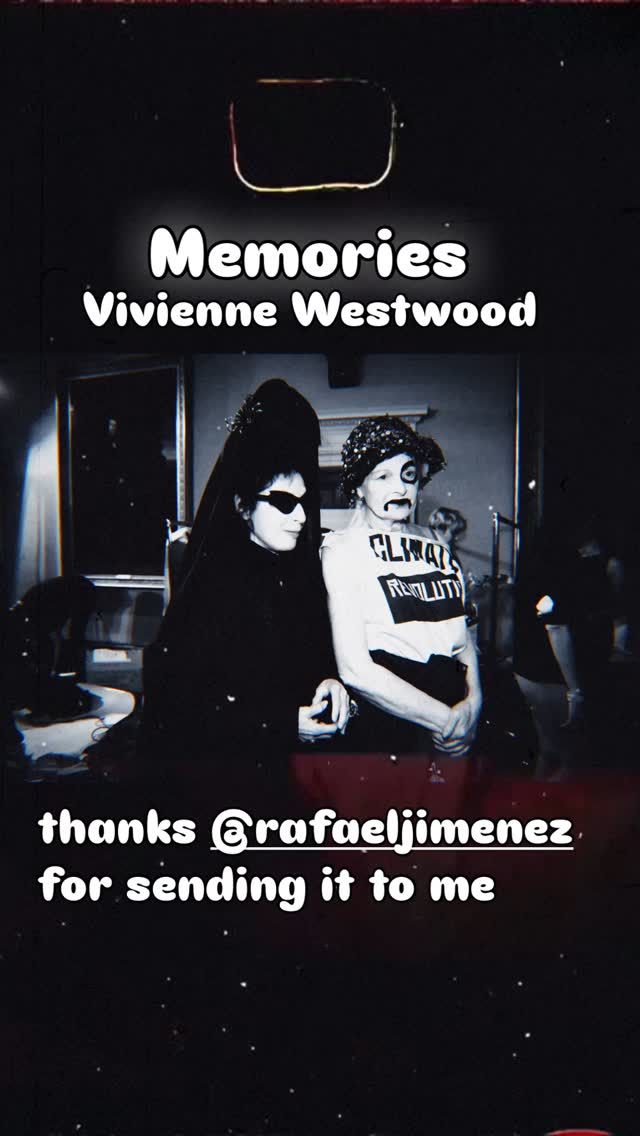 #memories backstage after @viviennewestwood show @therafaeljimenez just sent it to me #parisfashionweek