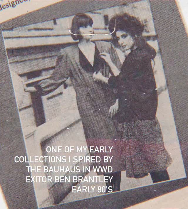 My first cover in WWD, the cover image was of my two models this was an insert.. photo @thomasiannaccone  Theatre critic Ben Brantley was my editor before he we nt to the New York Times, I remember he was in his early 20's and a triple Scorpio and I thought he was pretty amazing. I remember before I moved to Paris I had dinner with a few friends, he was nolonger my editor, but happy to have him present as a friend. Lost touch a long time ago. @wwd #fashionhistory #1980s