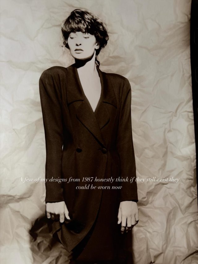 I was looking for a photo I took half a century ago, well almost, of my friend Roger Duncan. It was for an entry I was thinking about putting on Dp482.substack.com. Instead I found these 3 photos of my designs in 1987. The first image is 3 ply silk. If they still exist somewhere on the planet  I think they would not look dated if you wore them now. What do you think? The backdrop reminds me of @ly.as apartment as once show  on his IG.I still wear that lotus crystal pin designed for my collection by Mario Salvucci. Sadly gone, but his pin lives on with a sweet memory.