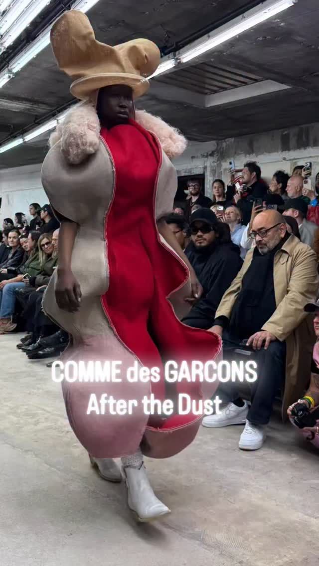 "I believe in the positiveness and the value that can be born from the damaging of perfect things" @commedesgarcons AFTER THE DUST S/S26