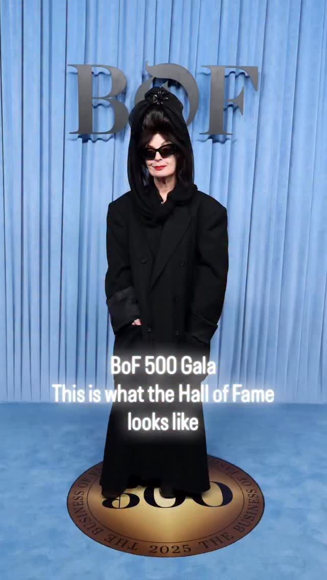 #bof500gala  I have been in the #bof 500 since it started and now reside in the Hall of Fame. Tonight was celebrating new members to the #bof like @julianklausner of @driesvannoten and @gracelingofficial and 98 others