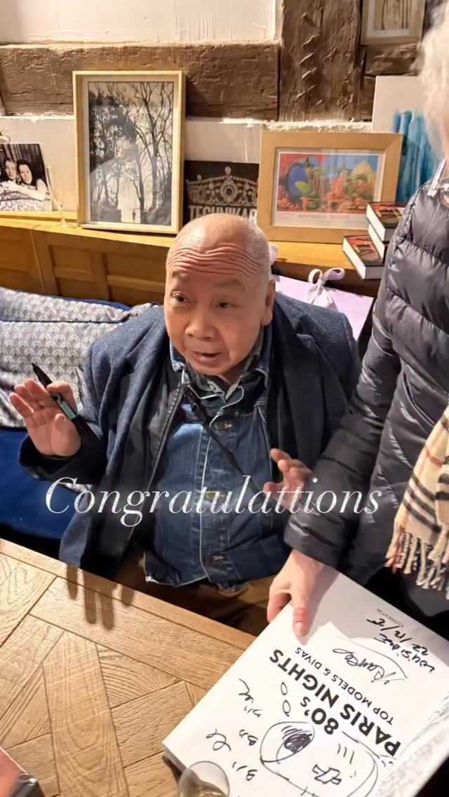 @fockan13 Book signing at @hotellalouisiane and you could not fit one more person in. Everyone there to support @focusyourselfie and pick up a copy of his fantastic book a seies of photos that so well documents Paris nightlife in the 80's. @marcoderivera you were missed everyone asked for you. Bravo @fockan13 #paris #photography #nightlife #80'sParisNights