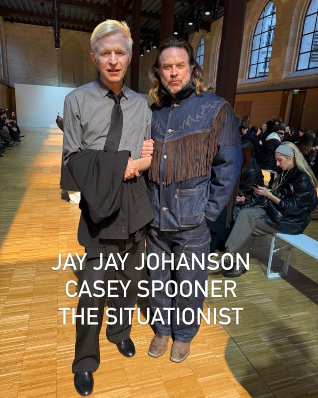 Waiting for @situationist_official @jayjayjohanson @caseyspooner @parisfashionweek