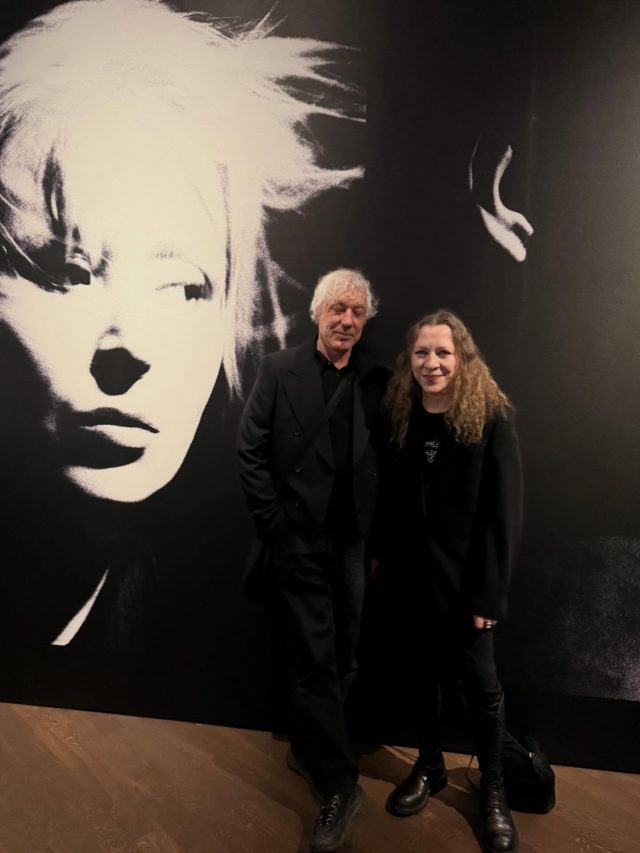 @anndemeulemeester_official with her husband who had the task of lighting a totally black collection in black without casting shadows and making it feel lit by the moonlight, he did it. Be sure to pick up the catalogue and follow the journey from london to paris. The Antwerp Six only lasted two years but is burned into our fashion history. Bravo @momuantwerp well done. @davidflamee thank you and your team for grace and efficiency