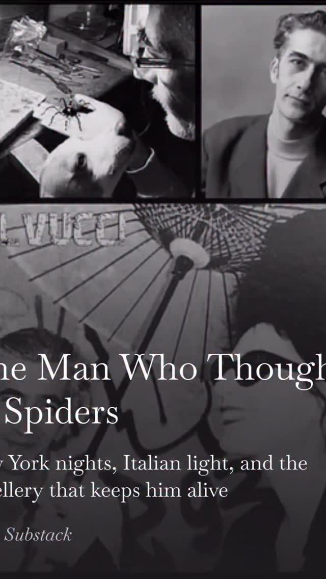 today on dianepernet.substack my dear friend RIP that created the spiders I've worn for decades