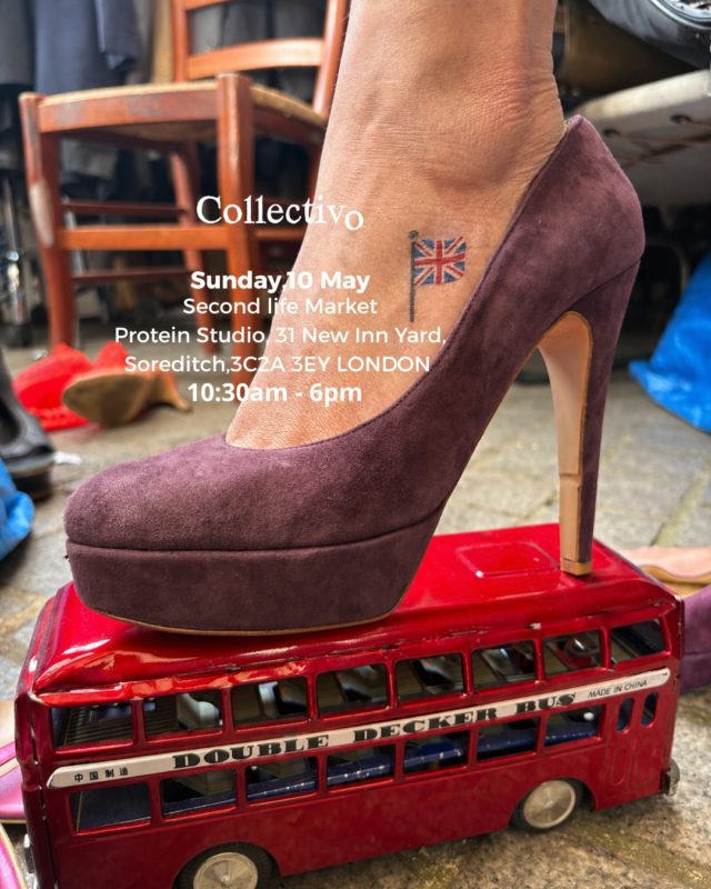 COLLECTIVO’s vintage & upcycling selection is on route to Second Life Markets, London
@collectivo.paris
ִֶָ. ..𓂃 ִֶָ🎻🪞་༘࿐

“Collectivo is a Parisian fashion label specializing in upcycling. Mirroring the work of The OR Foundation with Ghanaian designers, Collectivo brings together a Parisian community of designers and ateliers. Across continents, both transform textile waste into upcycled designer ready-to-wear, envisioning a future where designers become regenerators rather than producers of novelty.”
– @pr.you.consulting

Sunday 10.05, 10:30am–6 pm
Protein Studios Shoreditch
31 New Inn Yard
London EC2A 3EY (UK)

@collectivo.paris
@les_puces_de_saint_ouen
@proteinstudios
@secondlifemarkets_uk

Pop-up selected by @oficina.gabardine X @asvof ✨
📷: © Courtesy of the brand