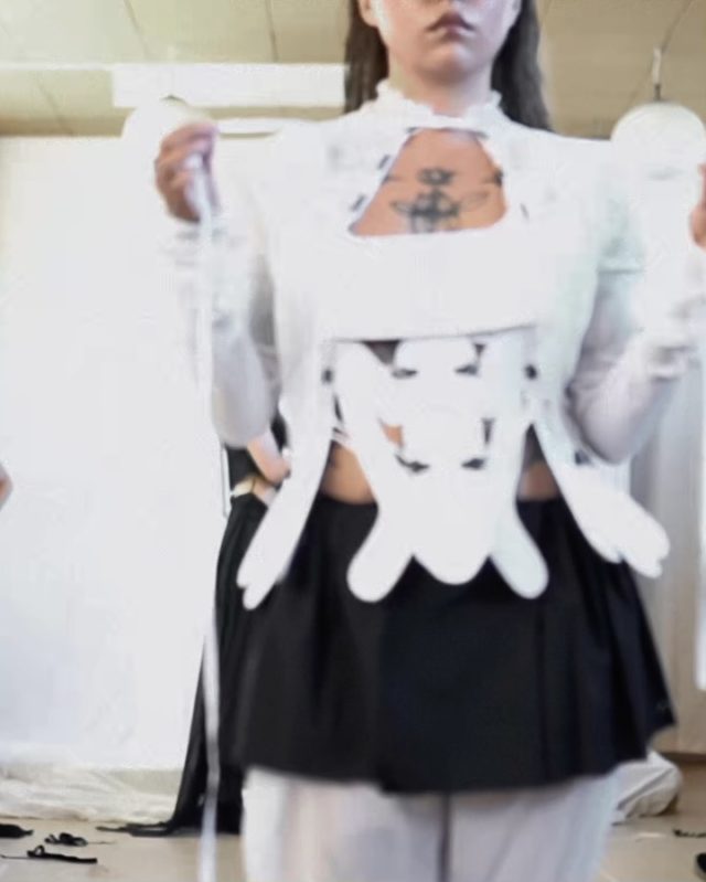 Garment maker Celeste Caria’s initiation for CORPI VUOTI: “I wish I could speak with clothes”
@corpi__vuoti
ִֶָ. ..𓂃 ִֶָ🪽🪐༘་༘࿐

“Corpi Vuoti debut collection aims at deconstructing the sense of shame often tied to expressing emotion through words. It is inspired by a poem written by the designer, titled 4th house. The 4th house is an immaculate yet suffocating place. The verses dissect the human body into fragments and reassemble them into a new form. The imagery and emotions described are then translated into clothes, as if fashion could “literally” be another way of speaking.”
– @stockholmfashionweekofficial

Maker selected by @oficina.gabardine X @asvof ✨
🎥/📷: © @thisoldmachine_ - Courtesy of the brand

@corpi__vuoti
@corpooceleste 
@stockholmfashionweekofficial 
@the.asfb

🪽styling: @sofiamalmia
🪽hair: @schairconcept
🪽makeup: @bysandyalfares
🪽tooth gems: @chezmiled
🪽music: @eternal_spells
🪽models: @bonn1e.xx @sofiamalmia @simonapaulina @sagaternstrom
🪽confession booth @etuimagazine