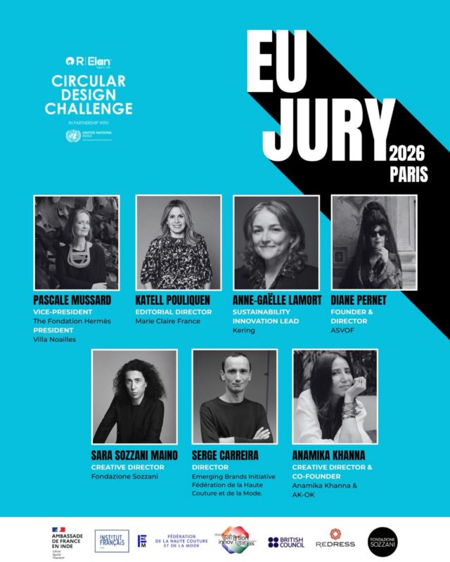 I am proud to be sitting on the jury @circulardesignchallenge in partnership with @uninindia with these industry leaders. Looking forward to discovering and promoting environmental champions. Stay tuned... @serge.carreira @pascale_mussard @katellpouliquen @annegaellelamort @smaino @anamikakhanna.in