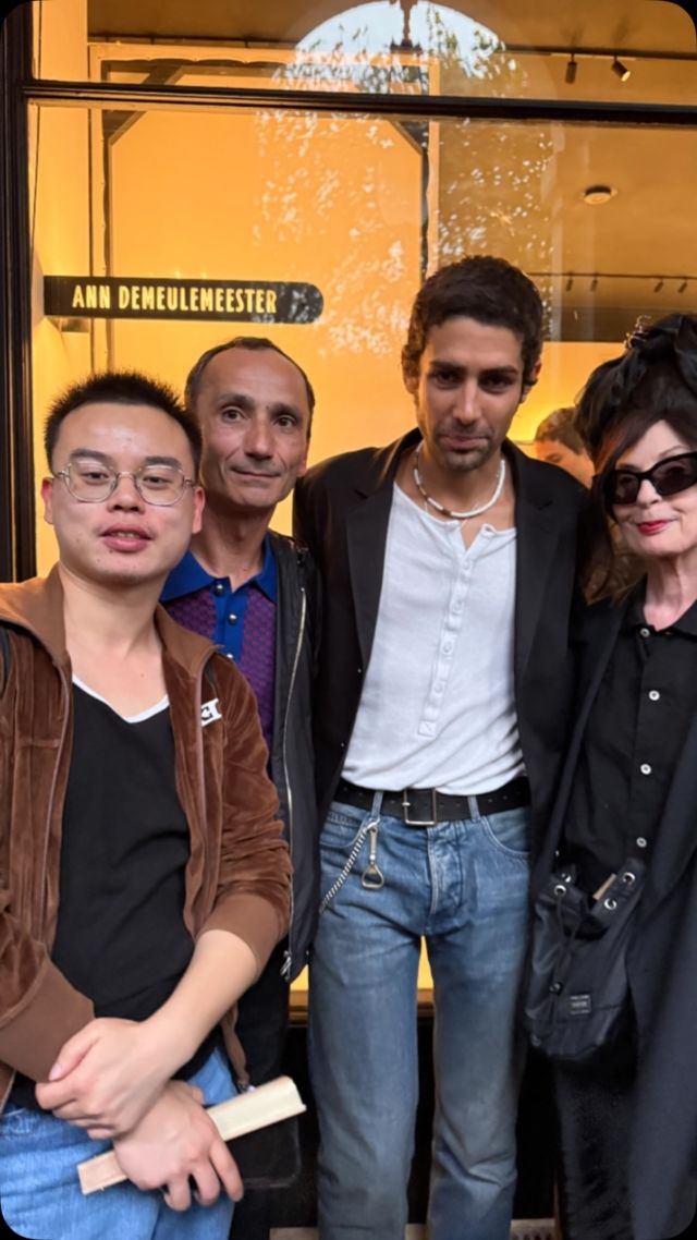 Celebrating @anndemeulemeester_official Stefano Gallici and the new store in #palaisroyal @lucienpages a chat with Stefano Gallici about the shop working on a look for Billy Idol and a surprise to be revealed Saturday at his show  it will be a surprise for me too...